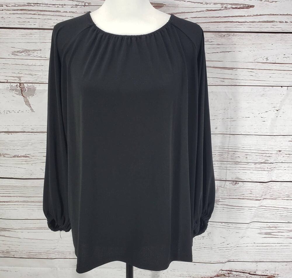 Banana Republic Women's Black Long Sleeve Top Blouse Size Medium